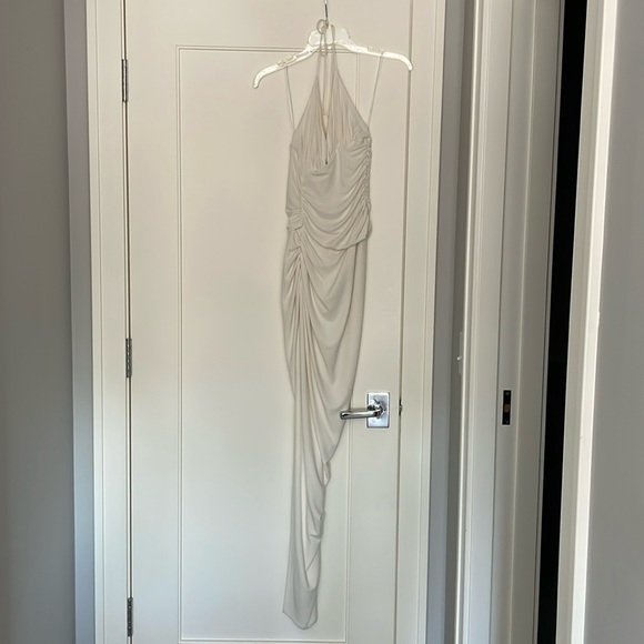 SOLD NWT ALEXANDRE VAUTHIER Ruched stretch-jersey halterneck gown size 36 - Picture 4 of 10